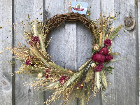 Look what made us smile in October - Our Dried Floral Fall Wreaths