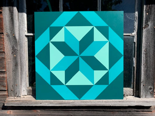 Blue Knot Barn Quilt