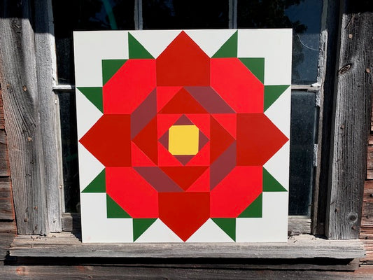 Red Rose Barn Quilt