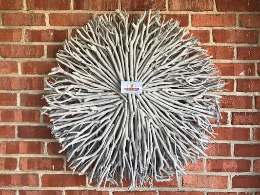 Twig Wreath Gray Wash