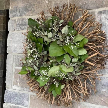 Twiggy Wreath Natural