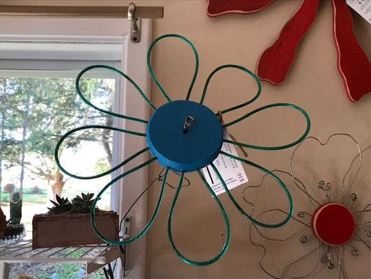 Artfully Recycled Clothesline Flower Stake