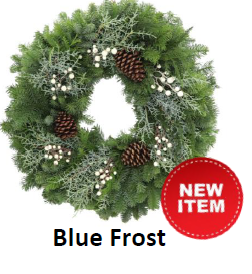 Blue Frost Wreath