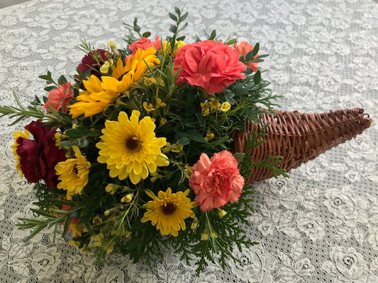 Thanksgiving Cornucopia Centrepiece