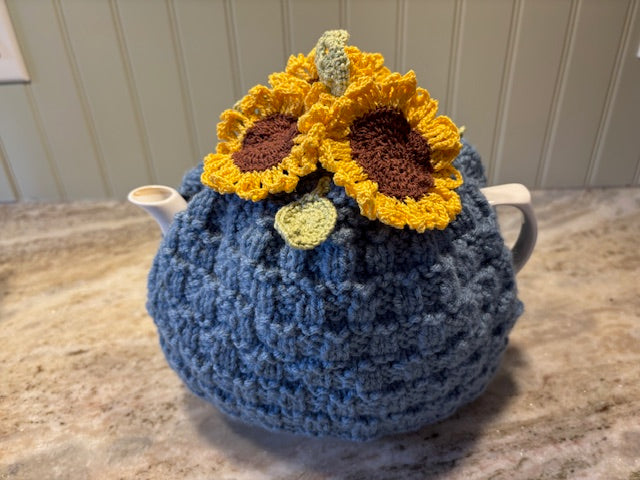 Floral Knitted Tea Cosy