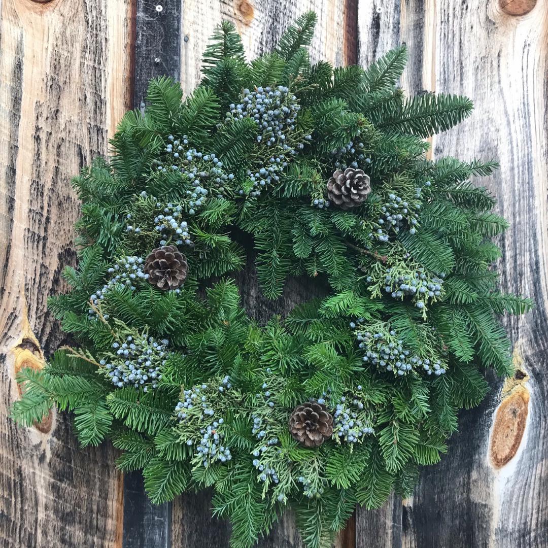 Blueberried Juniper Medley Wreath